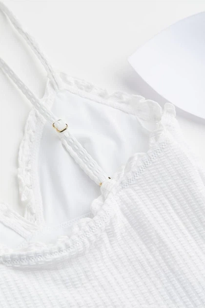Купальник H&M 1032270 46 белый - изображение 2