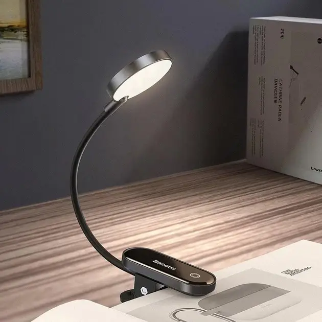 Преміум лампа з кліпсою Baseus Mini Clip Lamp для читання книг на акумуляторі - зображення 2