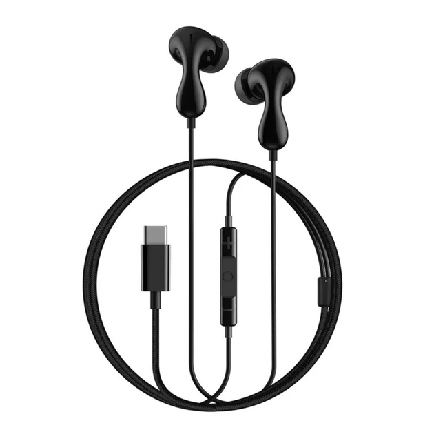 Наушники Type-C с микрофоном проводные Baseus Enock ETHEREAL DESIGN (Type-C, DAC, 1.1 m). Black - изображение 3