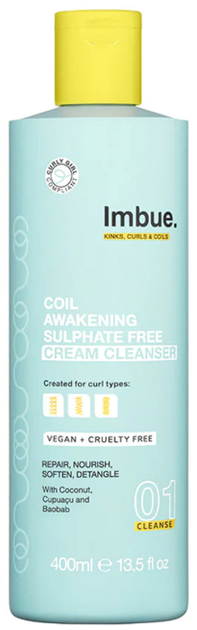Шампунь для волосся Imbue 01 Cleanse Curl Awakening для кучерявого волосся 400 мл (5060282704763) - зображення 1