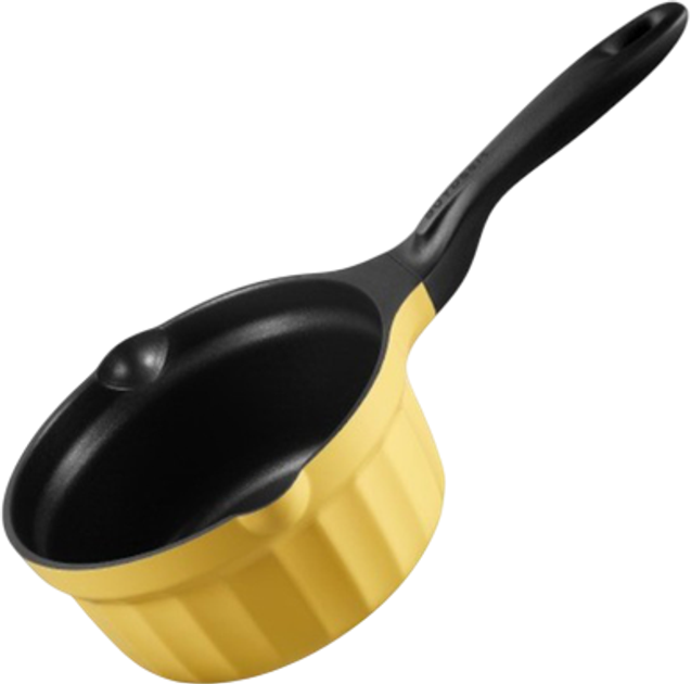 Rondel Buydeem emaliowany ze szklaną pokrywą Mellow Yellow 1.8 l (6950386615517) - obraz 4