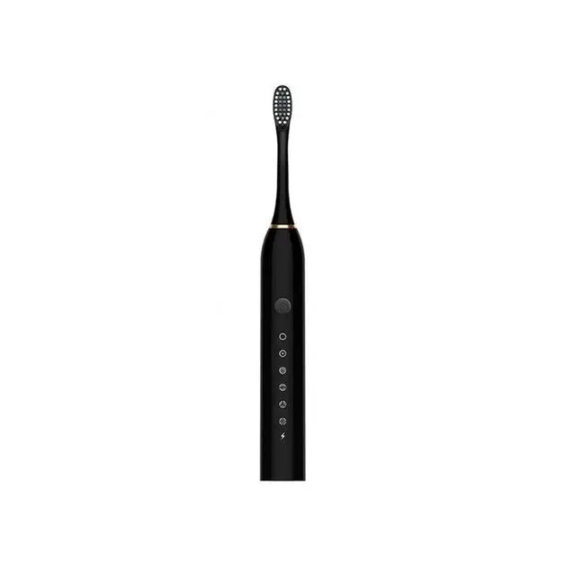 Біла Електрична зубна щітка Sonic Toothbrush Х-3 ультразвукова акумуляторна 4 змінні насадки в комплекті - Фото 4 Біла Електрична зубна щітка Sonic Toothbrush Х-3 ультразвукова акумуляторна 4 змінні насадки в комплекті - зображення 4