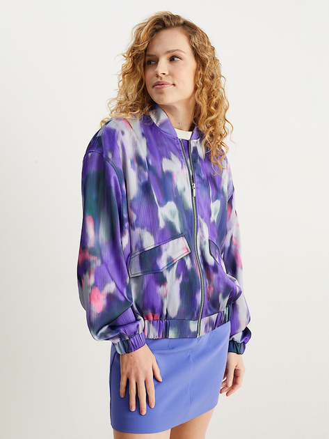 Бомбер женский C&A GD-00094354 L-XL Фиолетовый (DN4000031473596) 