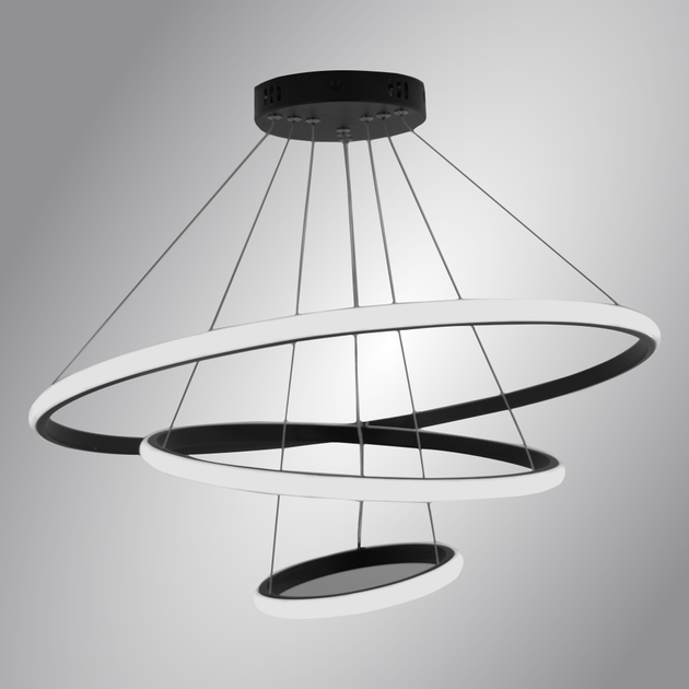 Керована світлодіодна люстра LATTE 75W 3R-ON/OFF-600x1100-BLACK/WHITE-220-IP20 - зображення 10