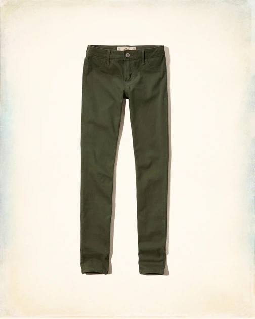Джинсы Super Skinny Hollister HC6603W W26L31 Хаки - изображение 2