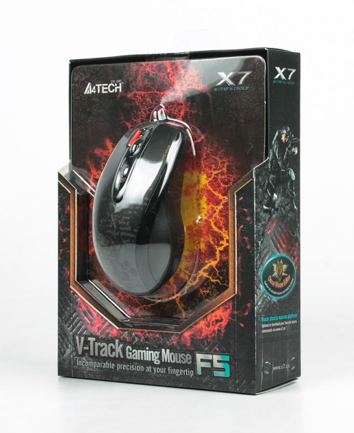 Мышь A4Tech F5 Black V-Track - изображение 2