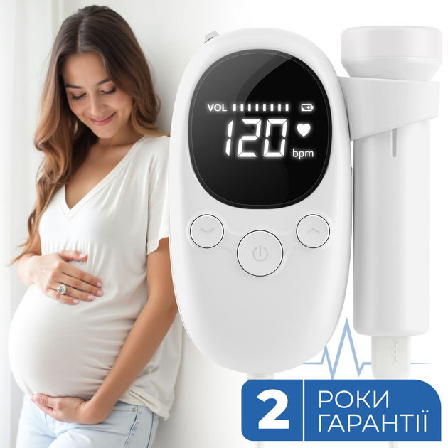 Фетальный доплер CLEARTONE U90, портативный ультразвуковой доплер для беременных - зображення 2