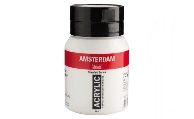 Краска акриловая Rosa AMSTERDAM, (105) Белила титановые, 500 мл, Royal Talens 17721052 (8712079044091) - Фото 1 Краска акриловая Rosa AMSTERDAM, (105) Белила титановые, 500 мл, Royal Talens 17721052 (8712079044091) - изображение 1