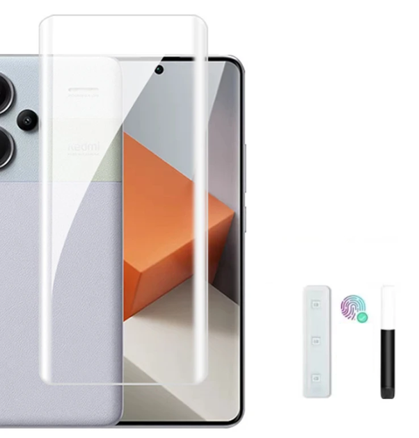 Защитное стекло DK для Xiaomi Redmi Note 13 Pro+ | UV Curved (017496) (clear) - изображение 2