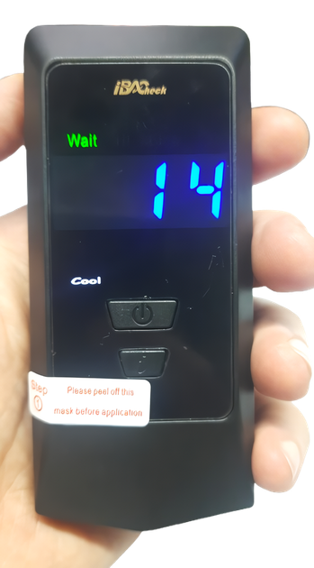 Алкотестер цифровой iBACheck + 8 мундштуков + аккумулятор + USB (AAT088) - изображение 2