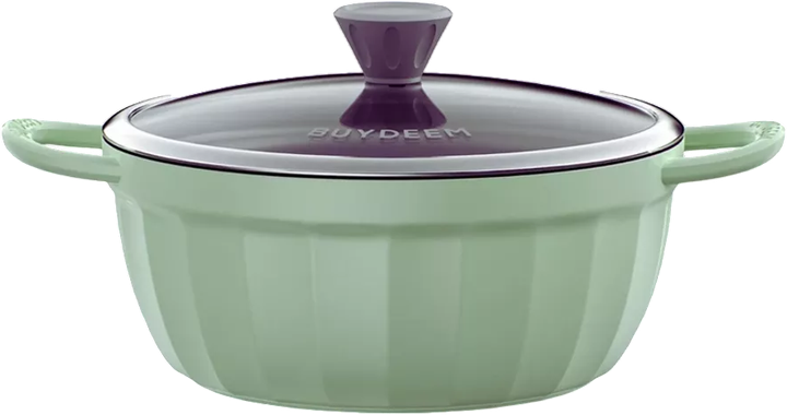 Каструля Buydeem емальована з антипригарним покриттям Cozy Greenish 4.5 л (6950386618624) - зображення 1