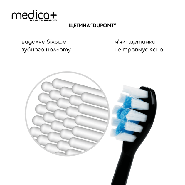 Ультразвукова зубна щітка Medica+ PROBRUSH 9.0 black + насадки (10 шт) - изображение 12