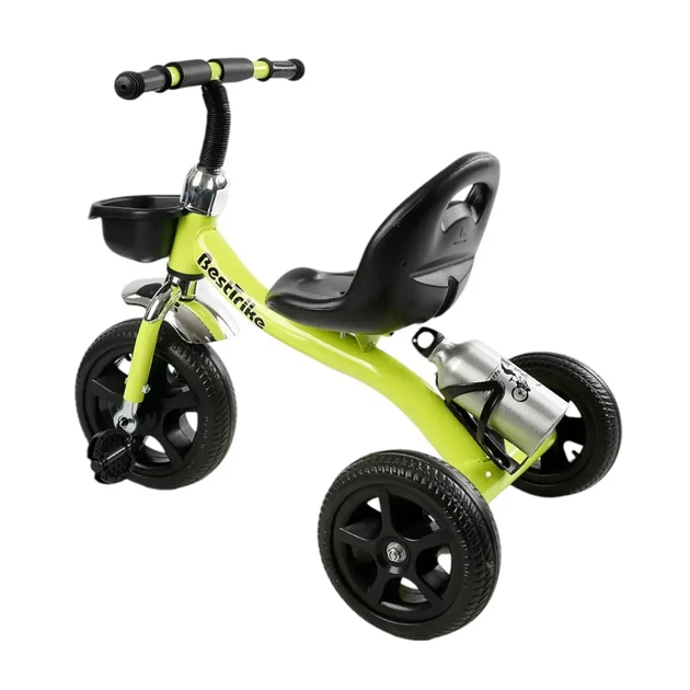 Трехколесный велосипед детский с корзиной и бутылочкой Best Trike Зеленый - изображение 3