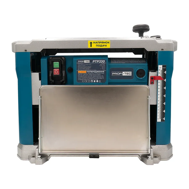 Мощный электрический рейсмусовый станок для дерева PROFI-TEC PTP330 : 1600 Вт (006973) - Фото 4 Мощный электрический рейсмусовый станок для дерева PROFI-TEC PTP330 : 1600 Вт (006973) - изображение 4