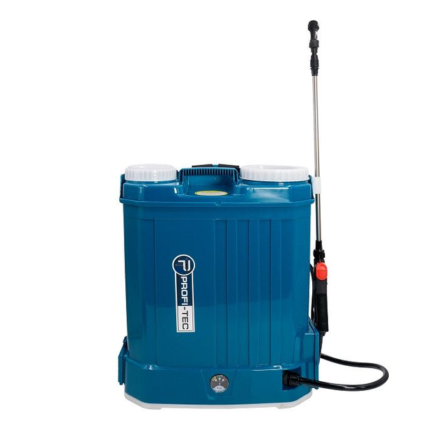 Мощный аккумуляторный опрыскиватель PROFI-TEC PS1610 : с АКБ 12V 8Ач, бак 16л (005970) - изображение 3