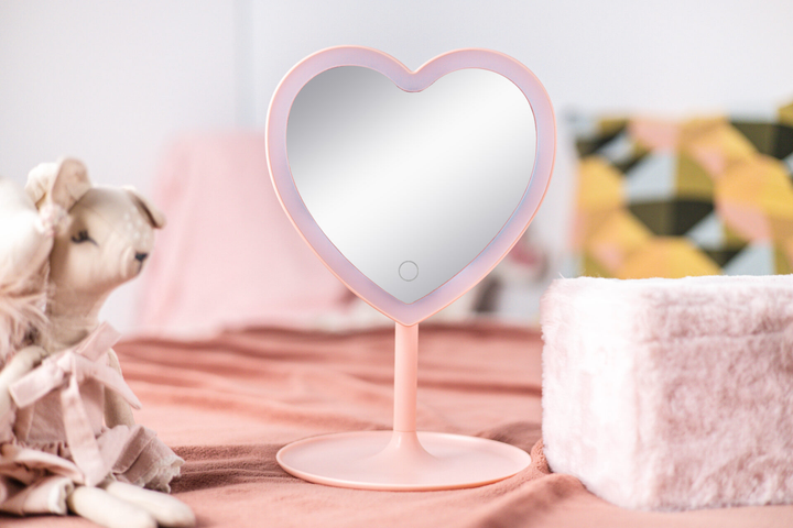 Дзеркало косметичне Innogio GIOperfect Рожеве серце GIO-758HEART (5904405021583) - зображення 6