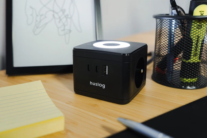 Подовжувач Huslog HUS1001 Cube Extension Cord with LED Black (OWN000063) - зображення 14