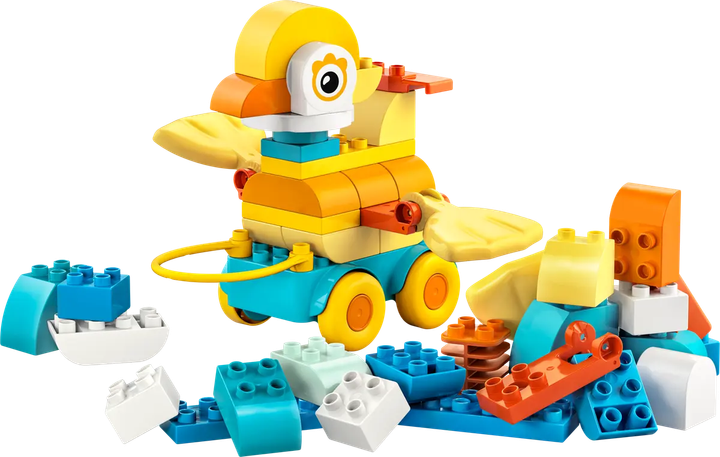 Zestaw klocków LEGO Duplo Zwierzątka na kółkach 3w1 58 elementów (10448) - obraz 2