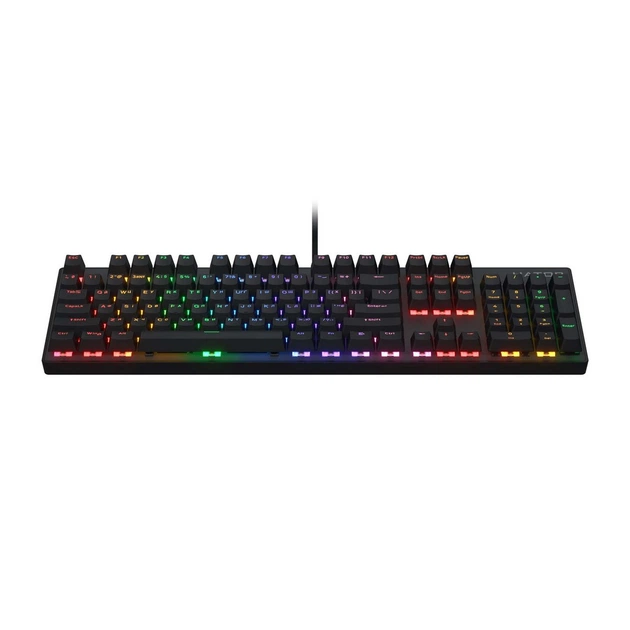 Клавіатура Hator Icefall Mecha Rainbow Black (HTK104UA) - Фото 1 Клавіатура Hator Icefall Mecha Rainbow Black (HTK104UA) - зображення 1