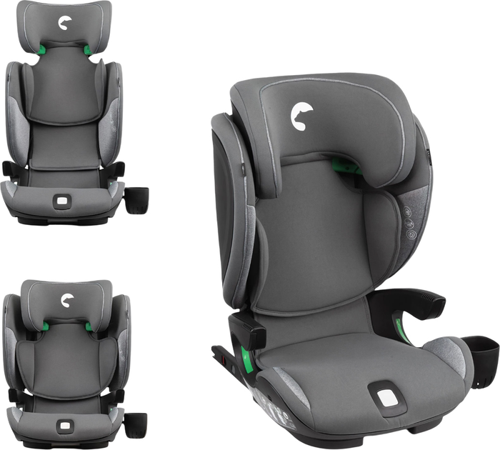 Fotelik samochodowy Kidnort Natt DS-010647 100-150 cm szary (5902983631231) - obraz 2