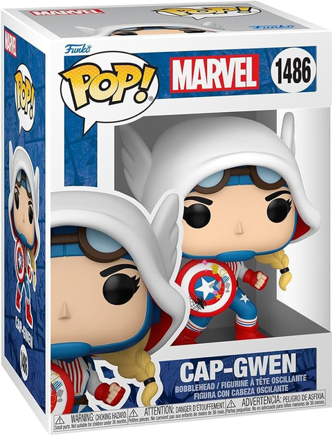 Фігурка Funko Pop! Marvel: SGGV- Captain America Gwen 83724 (889698837248) - зображення 1