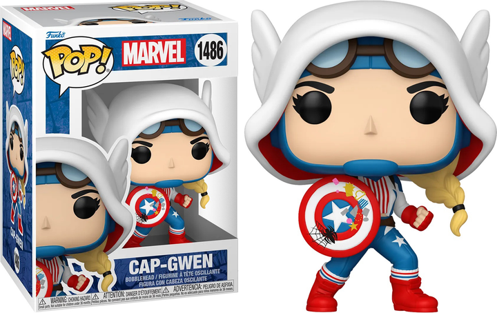 Фігурка Funko Pop! Marvel: SGGV- Captain America Gwen 83724 (889698837248) - зображення 2