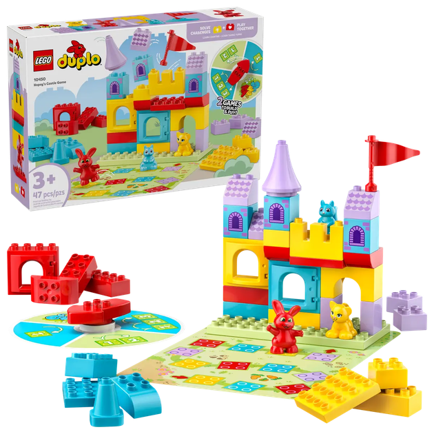 Zestaw klocków LEGO Duplo Gra Zamek Hopsy 47 elementów (10450) - obraz 1