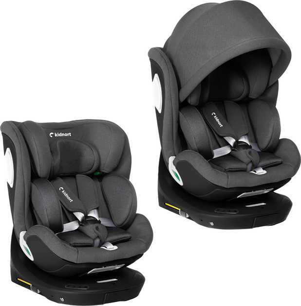 Автокрісло Kidnort Orn DK-080837 40-150 см темно-сіре (5902983624882) - зображення 2