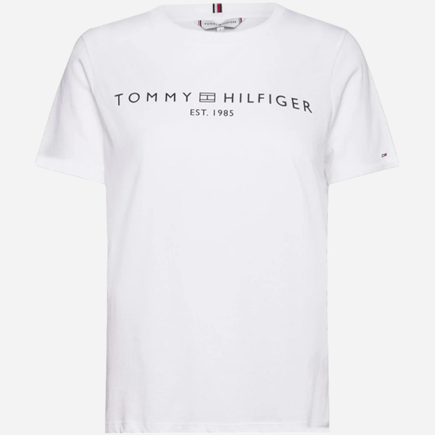 Koszulka damska bawełniana Tommy Hilfiger WW0WW40276-ACI S Biała (8720637080665) - obraz 5