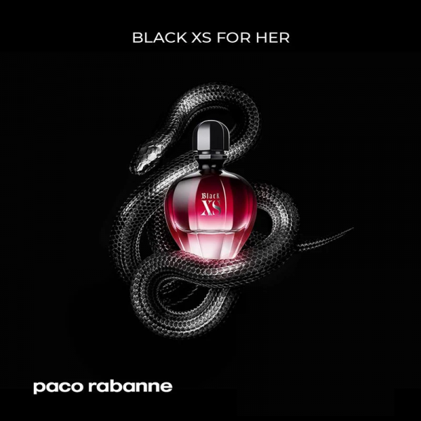 Парфумована вода для жінок Paco Rabanne Black XS for Her 80 мл - зображення 6
