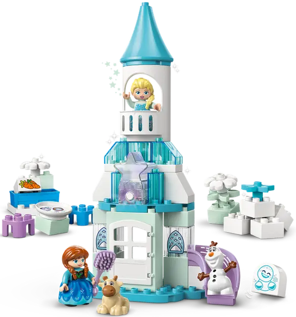 Конструктор LEGO Duplo Вечірка в льодовому замку Анни та Ельзи 54 елемента (10455) - Фото 3 Конструктор LEGO Duplo Вечірка в льодовому замку Анни та Ельзи 54 елемента (10455) - зображення 3