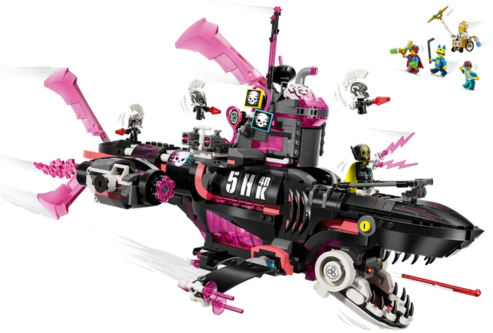Конструктор LEGO DREAMZzzzz Подводная лодка Кошмарная акула 1413 элемента (71500) - изображение 4