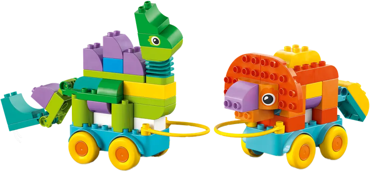 Конструктор LEGO Duplo Динозавры на колесах 3в1 108 элементов (10451) - Фото 5 Конструктор LEGO Duplo Динозавры на колесах 3в1 108 элементов (10451) - изображение 5