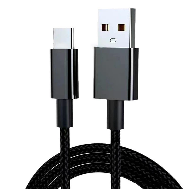 Кабель USB Type-C 5м для питания и передачи данных Xiaomi, Huawei, OPPO, vivo Чёрный ( код: USBType-C5mB ) - изображение 4
