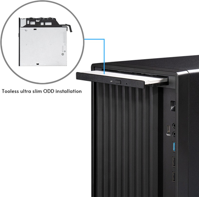 Корпус Chieftec UNI BS-20B-OP Black - зображення 9