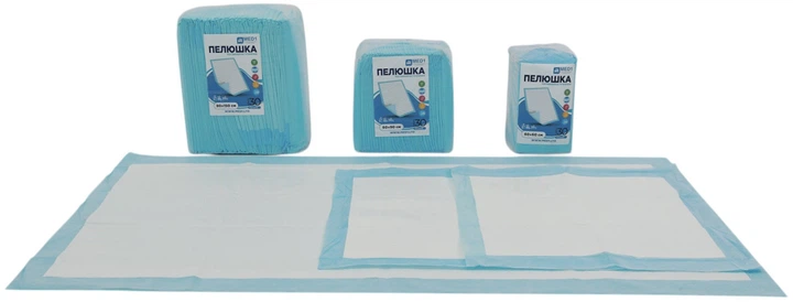 Пеленки гигиенические поглощающие одноразовые MED1 MED1-WC03 60x90 см 10 шт (MED1-WC03609010) - изображение 3