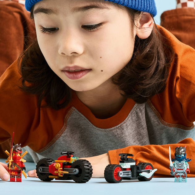 Конструктор LEGO Ninjago Швидкісні перегони Кая на мотоциклі 79 елементів (71838) - зображення 9