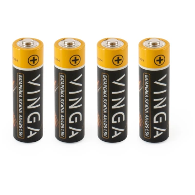 Батарейка AA LR6 Alkaline 4pcs Blister Vinga (VJABAA4) - Фото 2 Батарейка AA LR6 Alkaline 4pcs Blister Vinga (VJABAA4) - изображение 2
