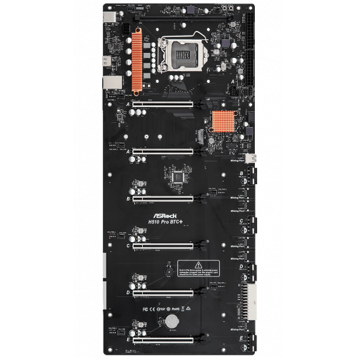 Материнська плата ASRock H510PROBTC+ (s1200, H510) (H510PROBTC+) - Фото 1 Материнська плата ASRock H510PROBTC+ (s1200, H510) (H510PROBTC+) - зображення 1