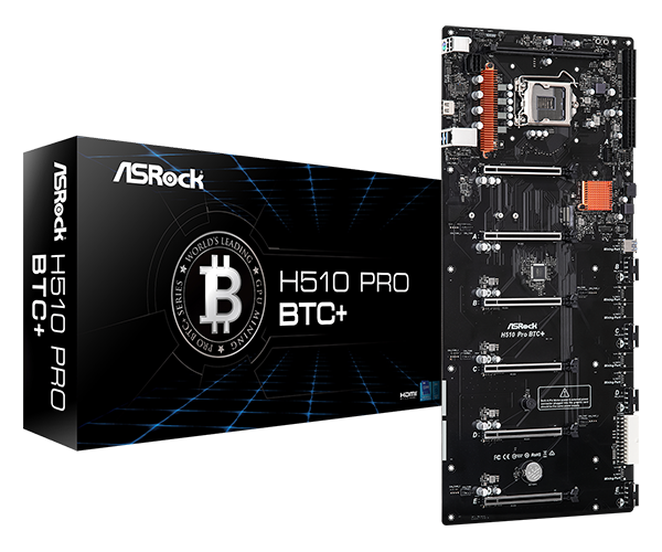 Материнська плата ASRock H510PROBTC+ (s1200, H510) (H510PROBTC+) - Фото 2 Материнська плата ASRock H510PROBTC+ (s1200, H510) (H510PROBTC+) - зображення 2