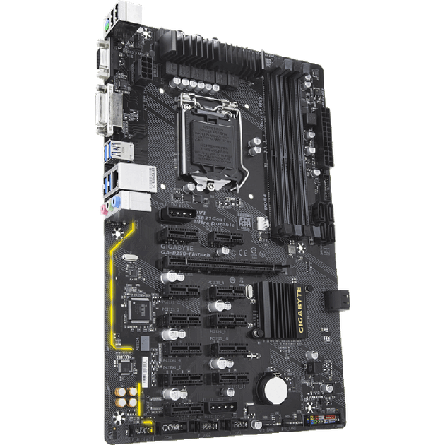 Материнська плата GIGABYTE GA-B250-FinTech (s1151, Intel B250, ATX) (GA-B250-FinTech), Б/в - зображення 2