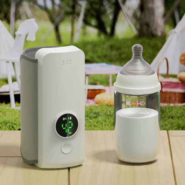 Підігрівач для дитячих пляшечок Milk Shaker портативний, USB, акумулятор 6000 мА/год, 6 режимів, до 55°C - Фото 5 Підігрівач для дитячих пляшечок Milk Shaker портативний, USB, акумулятор 6000 мА/год, 6 режимів, до 55°C - изображение 5