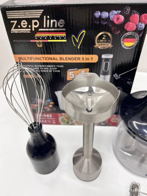Погружной блендер 5в1 Zepline ZP-143 1500 Вт Черный – фото, отзывы