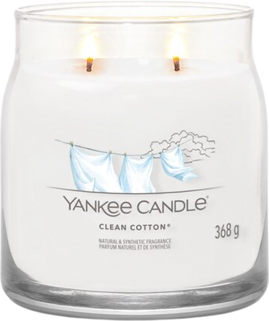 Ароматична свічка Yankee Candle Signature Clean Cotton 368 г (5038581128979) - зображення 2