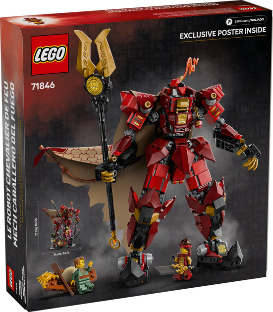 Klocki konstrukcyjne LEGO Ninjago Legends Mech ognistego rycerza 996 elementów (71846) - obraz 8