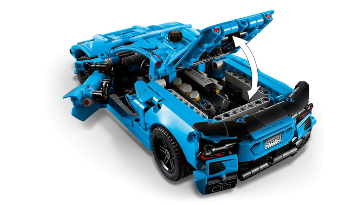 Конструктор LEGO Technic Chevrolet Corvette Stingray Синій 732 елементи (42217) - зображення 7