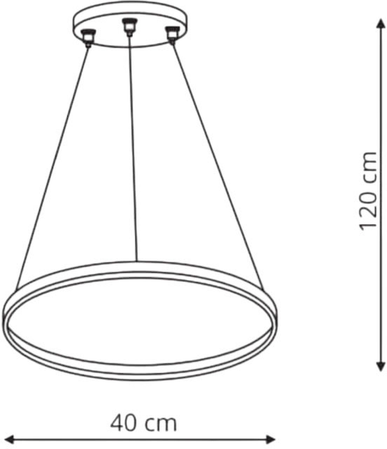 Підвісний світильник Light Prestige Ring Black (LP-909/1P S BK CCT) - зображення 3