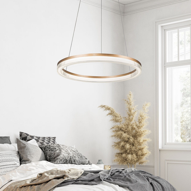 Підвісний світильник Light Prestige Cristal Triangle Gold (LP-033/1P L GD) - зображення 6