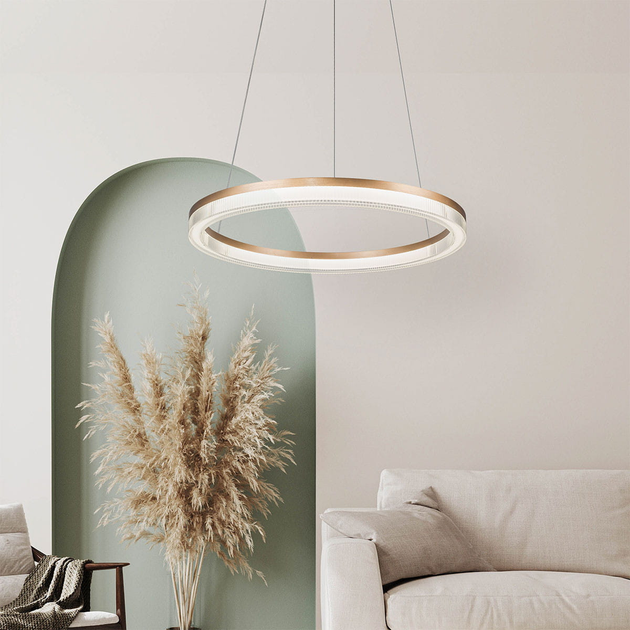 Підвісний світильник Light Prestige Cristal Triangle Gold (LP-033/1P L GD) - зображення 10