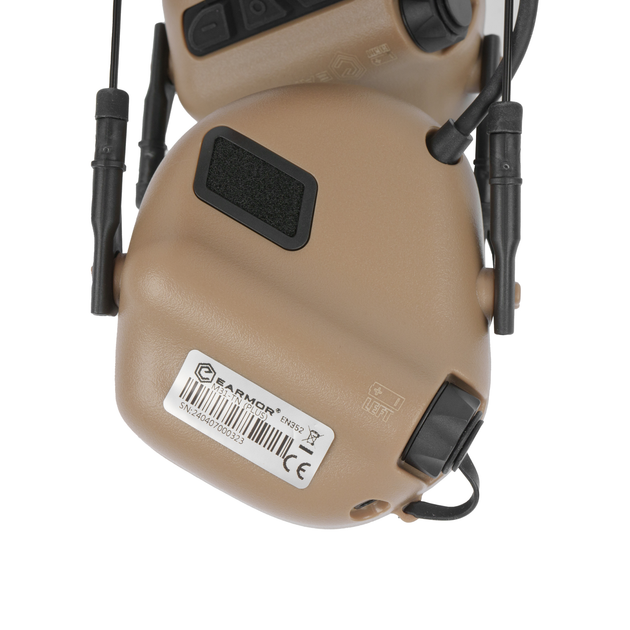 Активные защитные наушники Earmor M31 Plus Койот (Kali) - изображение 4